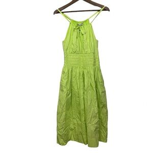 Trina Turk Limeade Lime Green Dress Tie Front NWT Women’s XS